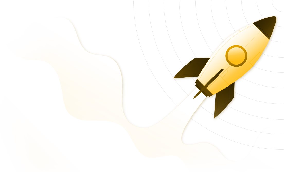 Ilustração de um foguete decolando